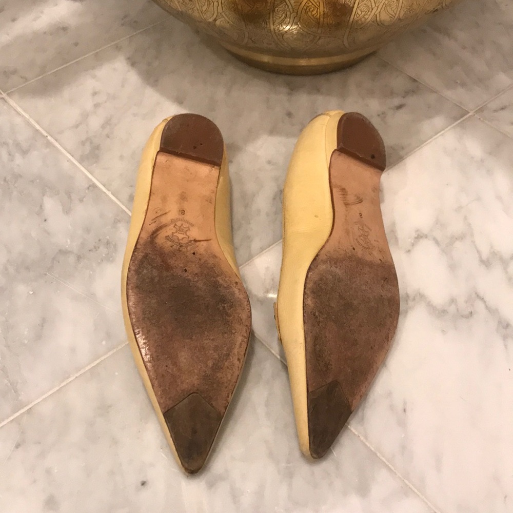 J. Crew - Yellow Leather Flats - 8.5 - Picture 7 of 8